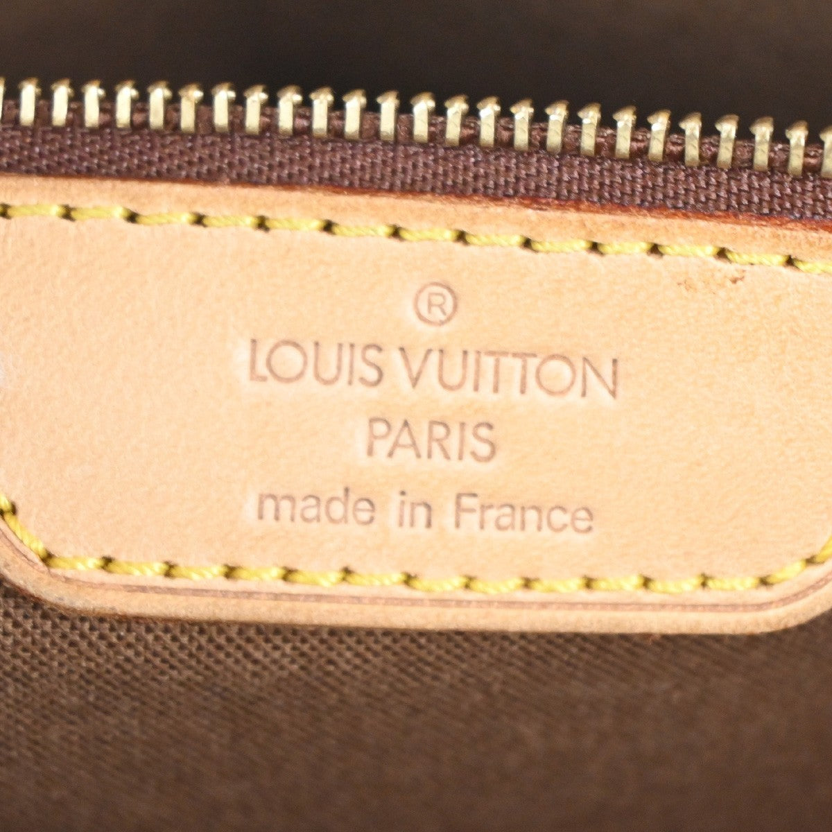 LOUIS VUITTON Cabas Mezzo Shoulder Bag Monogram Leather Brown M51151 97TA323