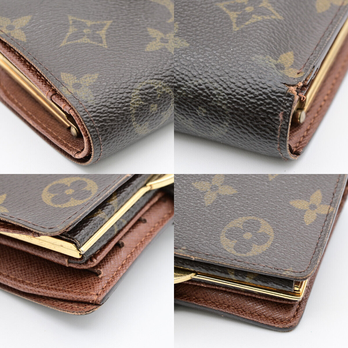 LOUIS VUITTON Porte Monnaie Viennois Bifold Wallet Monogram Brown M61663 01YE809