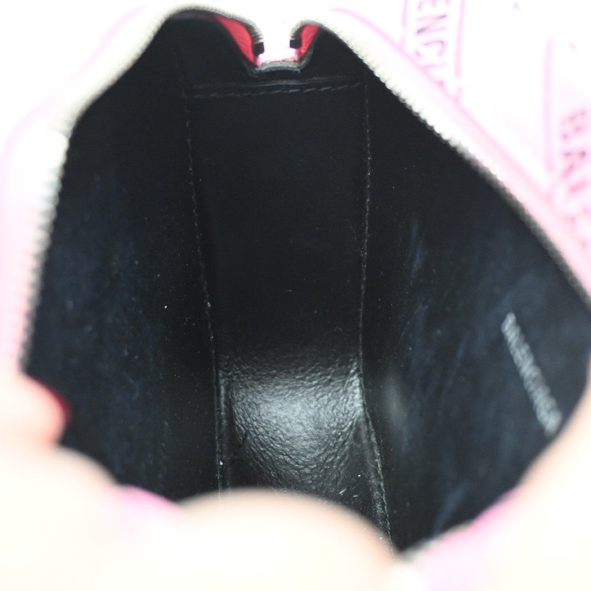 BALENCIAGA Logo Everyday Mini Shoulder Camera Bag Leather Pink Italy 32CA240