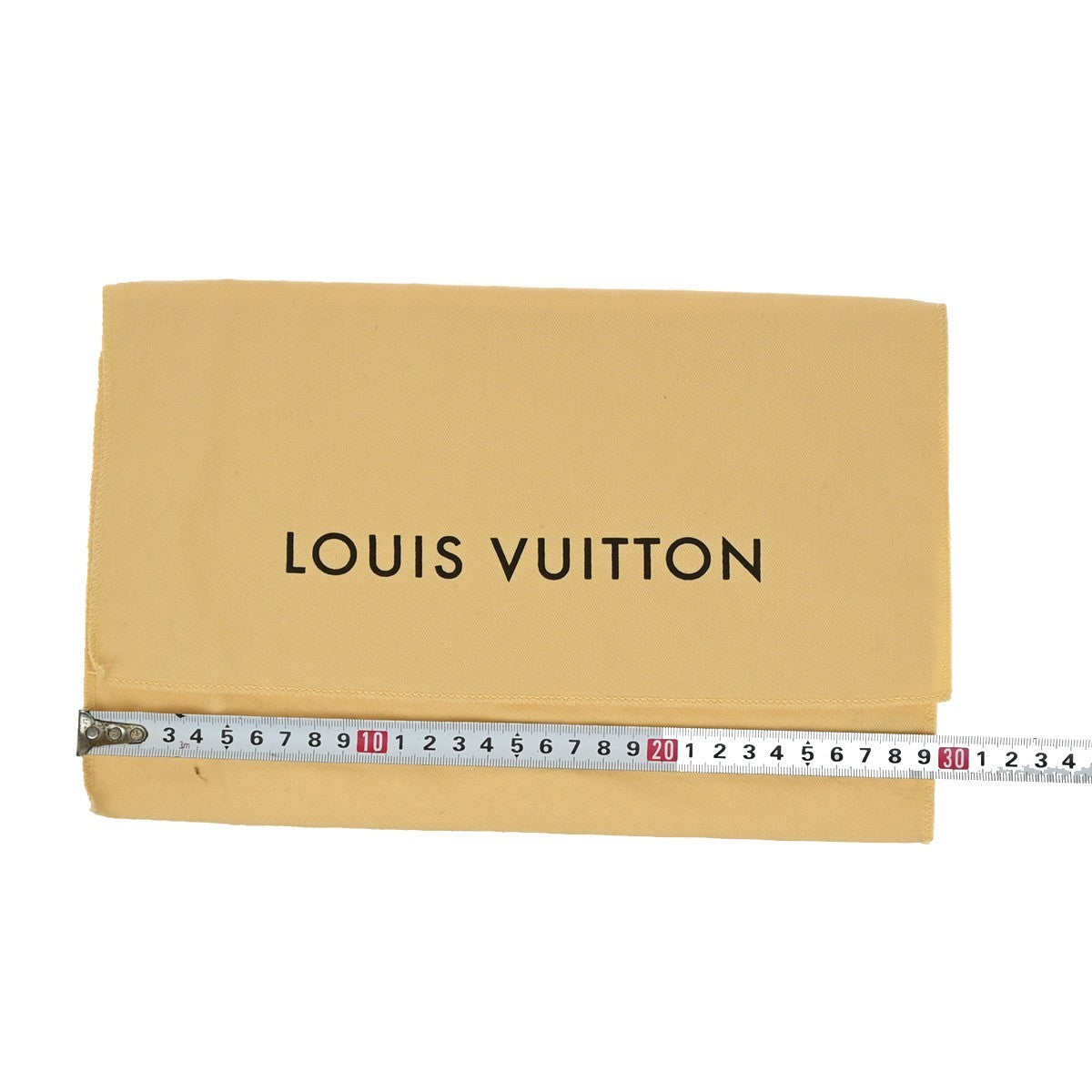 LOUIS VUITTON Logo 10 Set Dust Bag Drawstring Canvas Cotton Beige Brown 09KP188