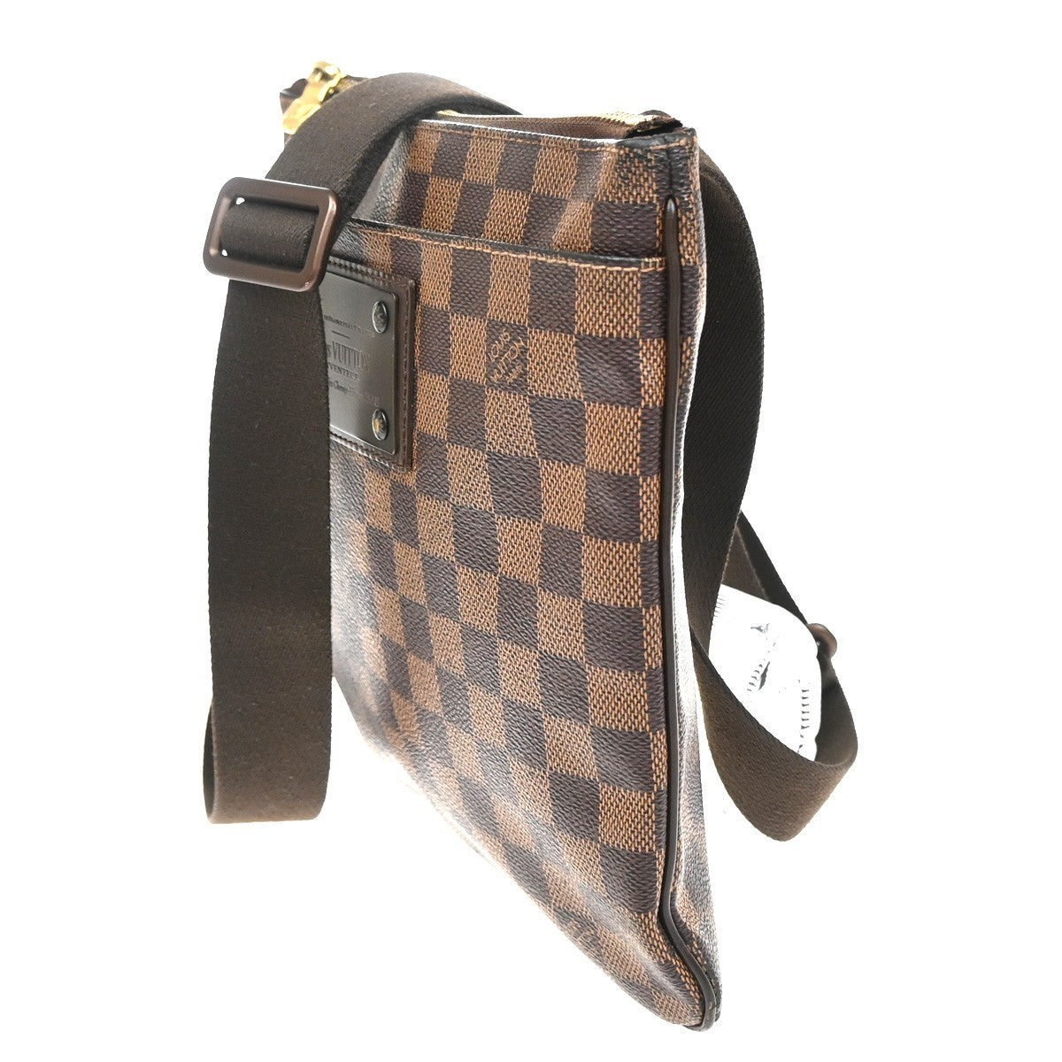 LOUIS VUITTON Pochette Plate Brooklyn Shoulder Bag Damier Brown N41100 11YJ127