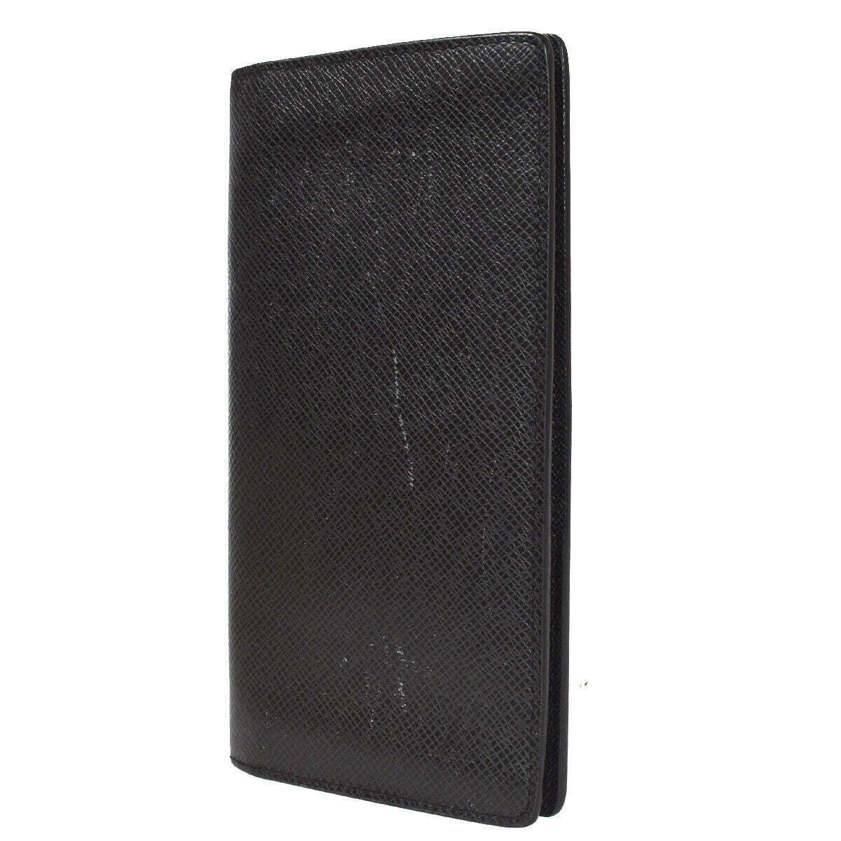 LOUIS VUITTON Portefeuille Long Bifold Wallet Taiga Leather Black M30541 04YC256