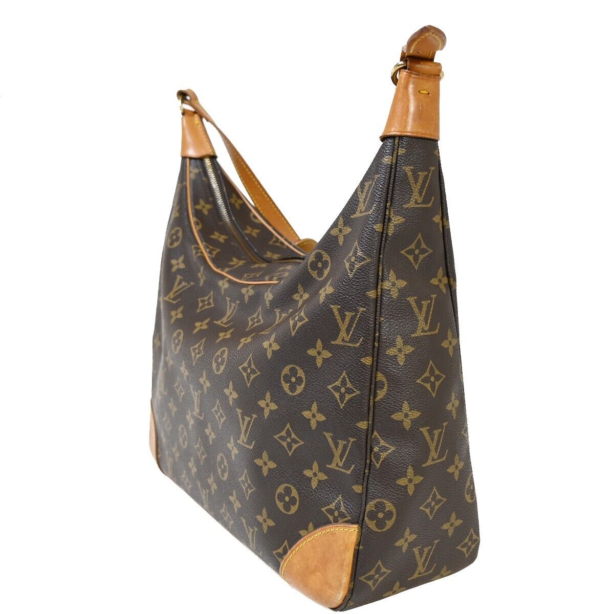 LOUIS VUITTON Boulogne 35 Shoulder Bag Monogram Leather Brown M51260 74EA902