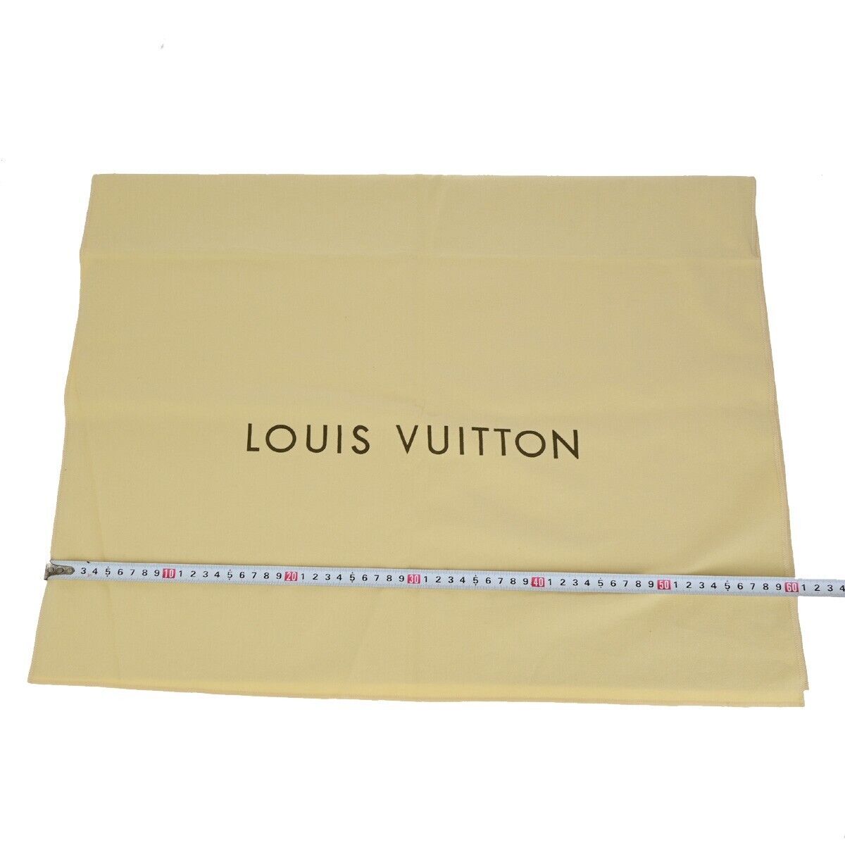LOUIS VUITTON Logo 10 Set Dust Bag Drawstring Canvas Cotton Beige Brown 09EB418