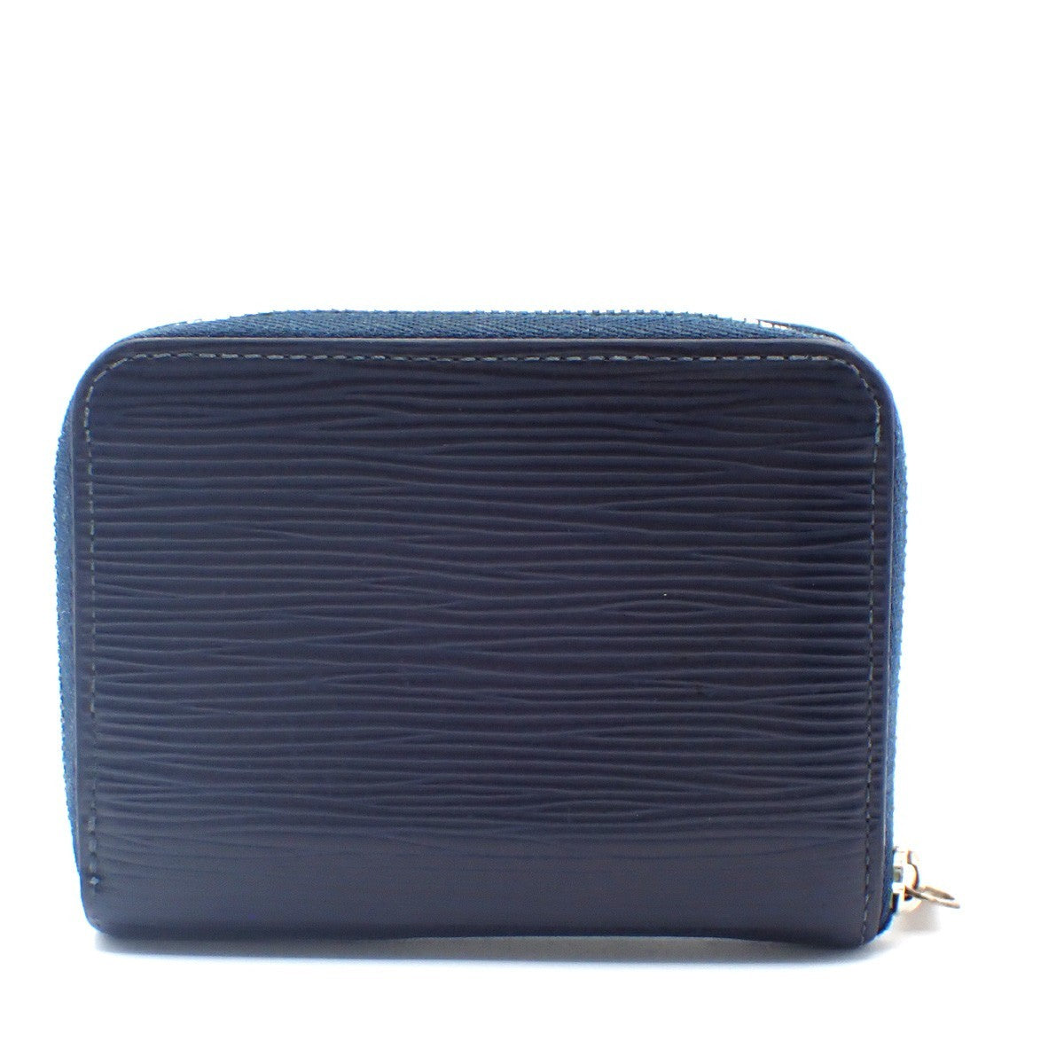 LOUIS VUITTON Zippy Coin Case Compact Wallet Epi Leather Blue M60384 67KC870