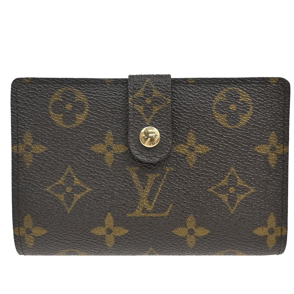 LOUIS VUITTON Compact Zip Bifold Wallet Monogram Leather Brown M61674 73TA240