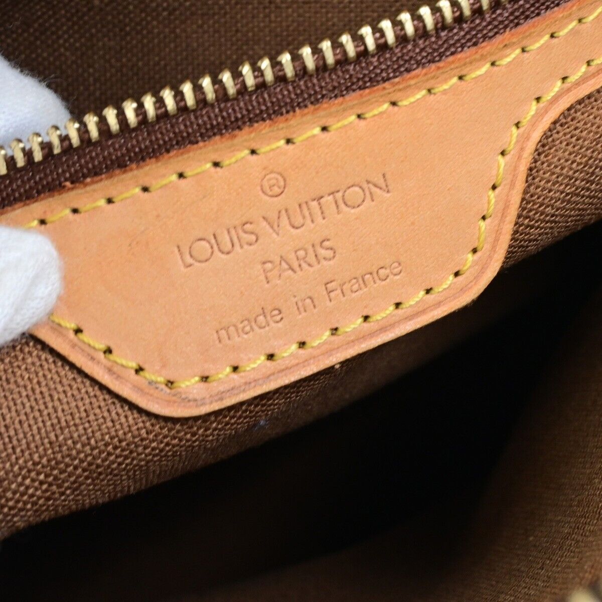 LOUIS VUITTON Cabas Piano Shoulder Bag Monogram Leather Brown M51148 88ED497