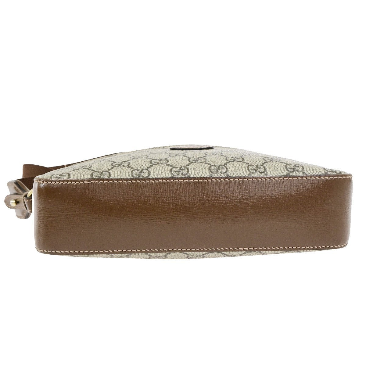 GUCCI GG Pattern Crossbody Shoulder Bag Supreme Leather Brown GHW Italy 96YJ268