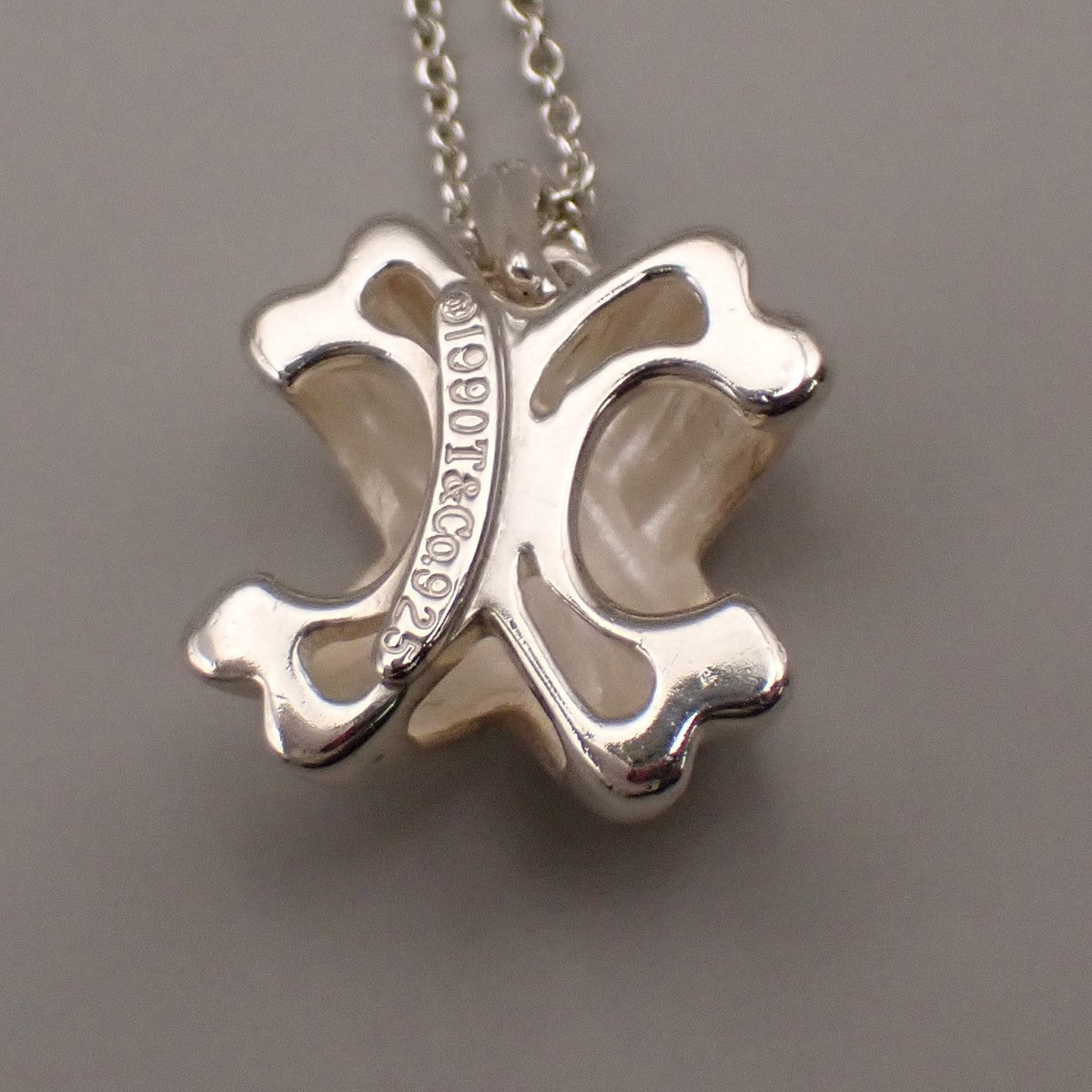 Tiffany & Co. Signature X Cross Chain Necklace Pendant Ag 925 Silver 05YH714