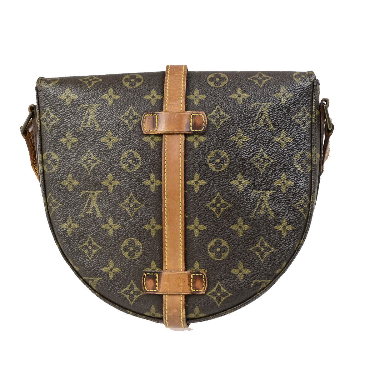 LOUIS VUITTON Chantilly GM Shoulder Bag Monogram Leather Brown M51232 62YG540