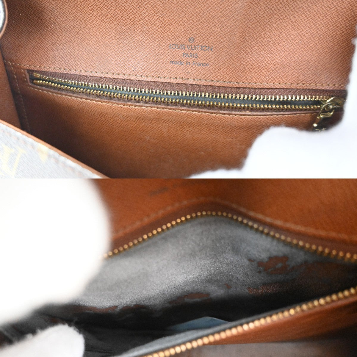 LOUIS VUITTON Saint Cloud GM Shoulder Bag Monogram Leather Brown M51242 34CA715