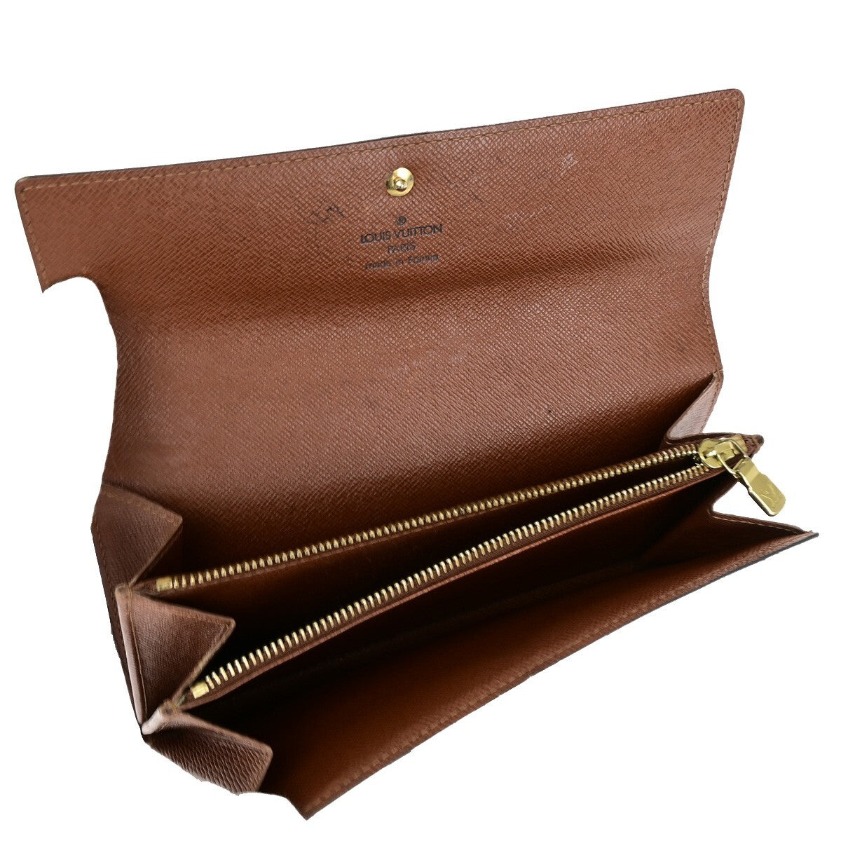 LOUIS VUITTON Porte Monnaie Credit Bifold Wallet Monogram Leather M61725 62KP133