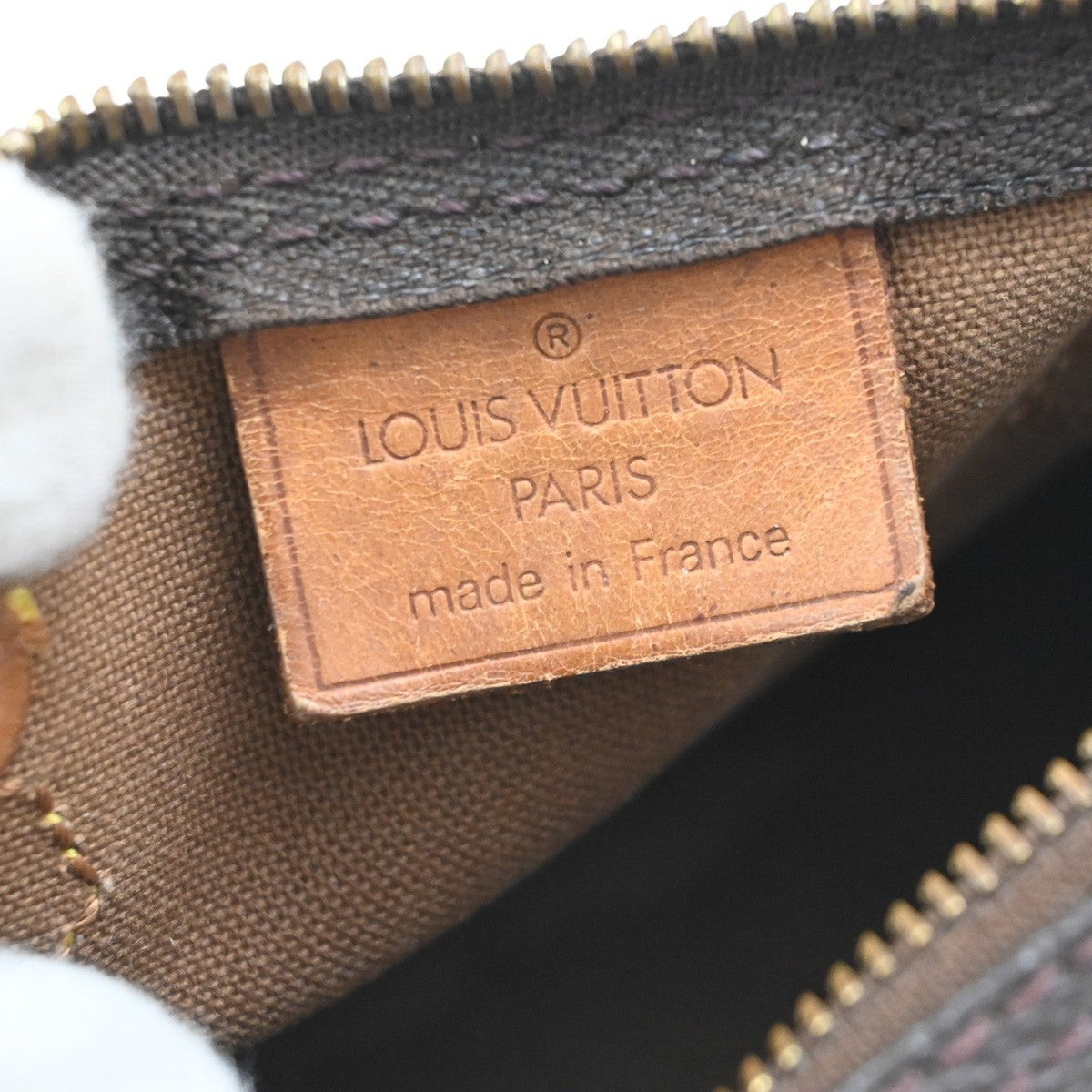 LOUIS VUITTON Mini Speedy Hand Bag Monogram Leather Brown M41534 12MA600