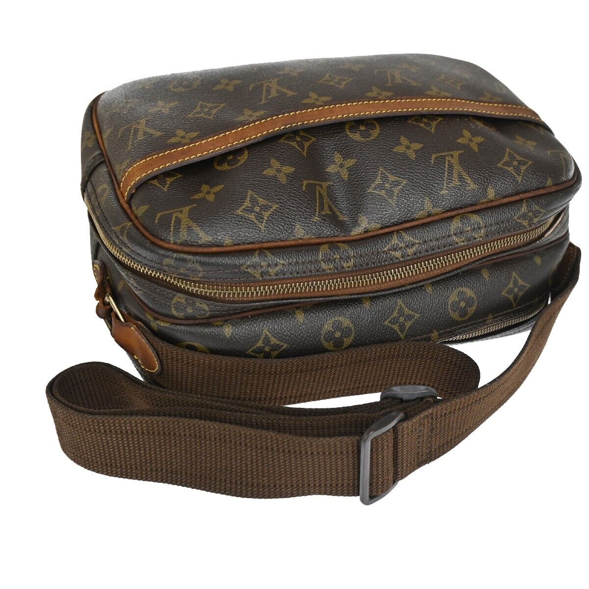 LOUIS VUITTON Reporter PM Crossbody Shoulder Bag Monogram Leather M45254 65FA197
