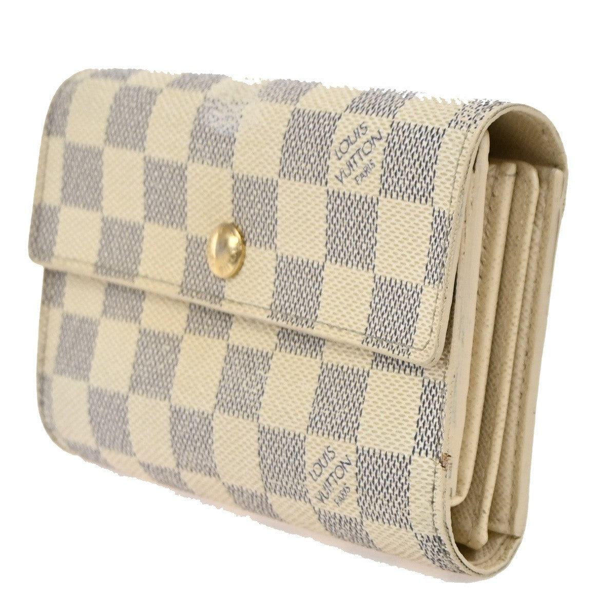 LOUIS VUITTON Portefeiulle Alexandra Wallet Damier Azur Leather N63068 67DA163