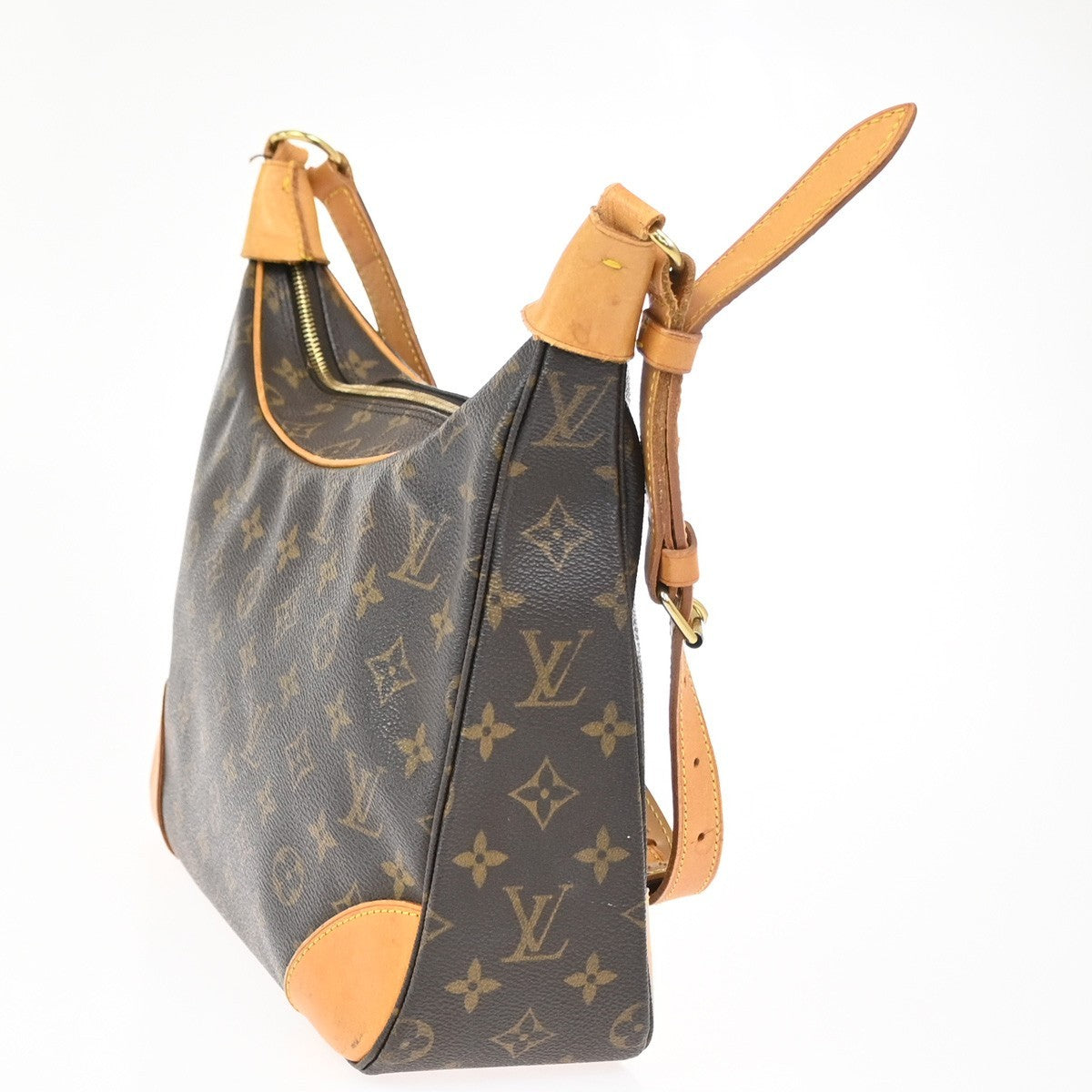 LOUIS VUITTON Boulogne 30 Shoulder Bag Monogram Leather Brown M51265 77YJ024
