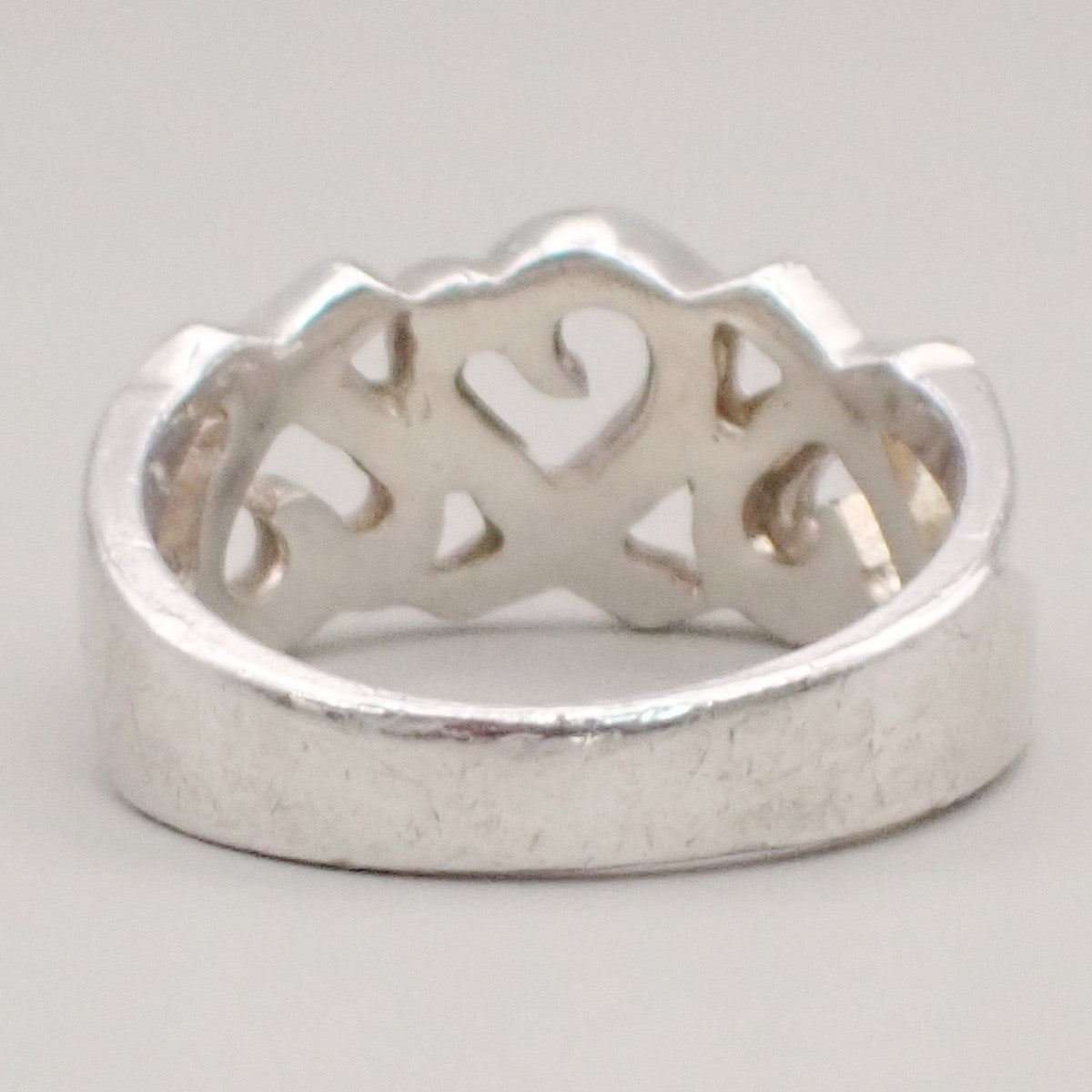 TIFFANY & CO. Paloma Picasso Loving Heart Ring US6 JP12 Silver Ag 925 07KD048