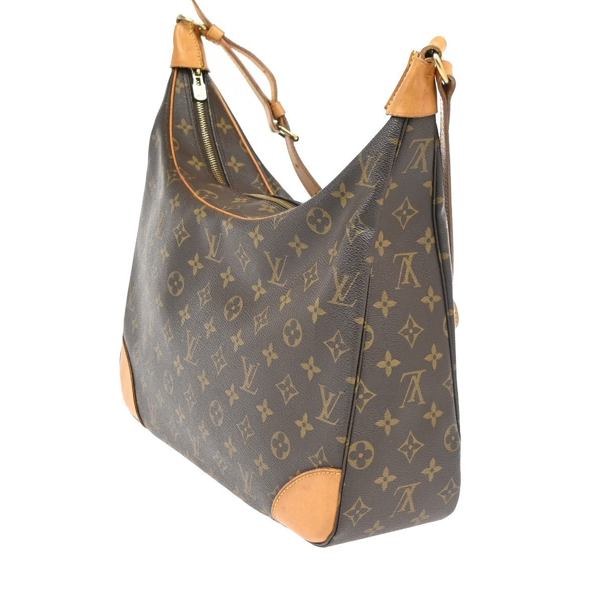 LOUIS VUITTON Boulogne 35 Shoulder Bag Monogram Leather Brown M51260 82YJ178