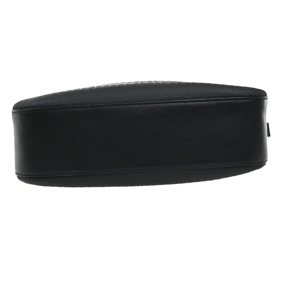 LOEWE Logo Repeat Anagram Crossbody Shoulder Bag PVC Leather Black 32EG246