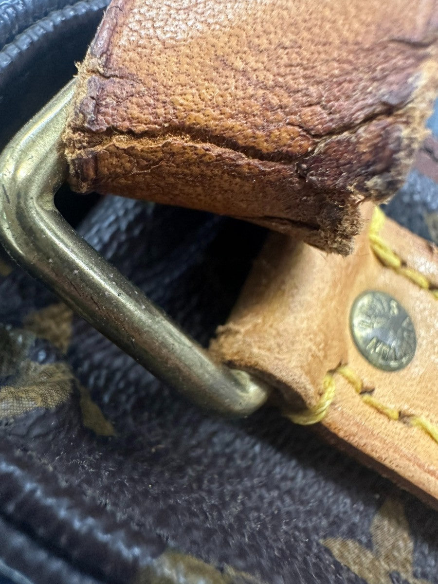 LOUIS VUITTON Cartouchiere MM Shoulder Bag Monogram Leather Brown M51253 85CA683