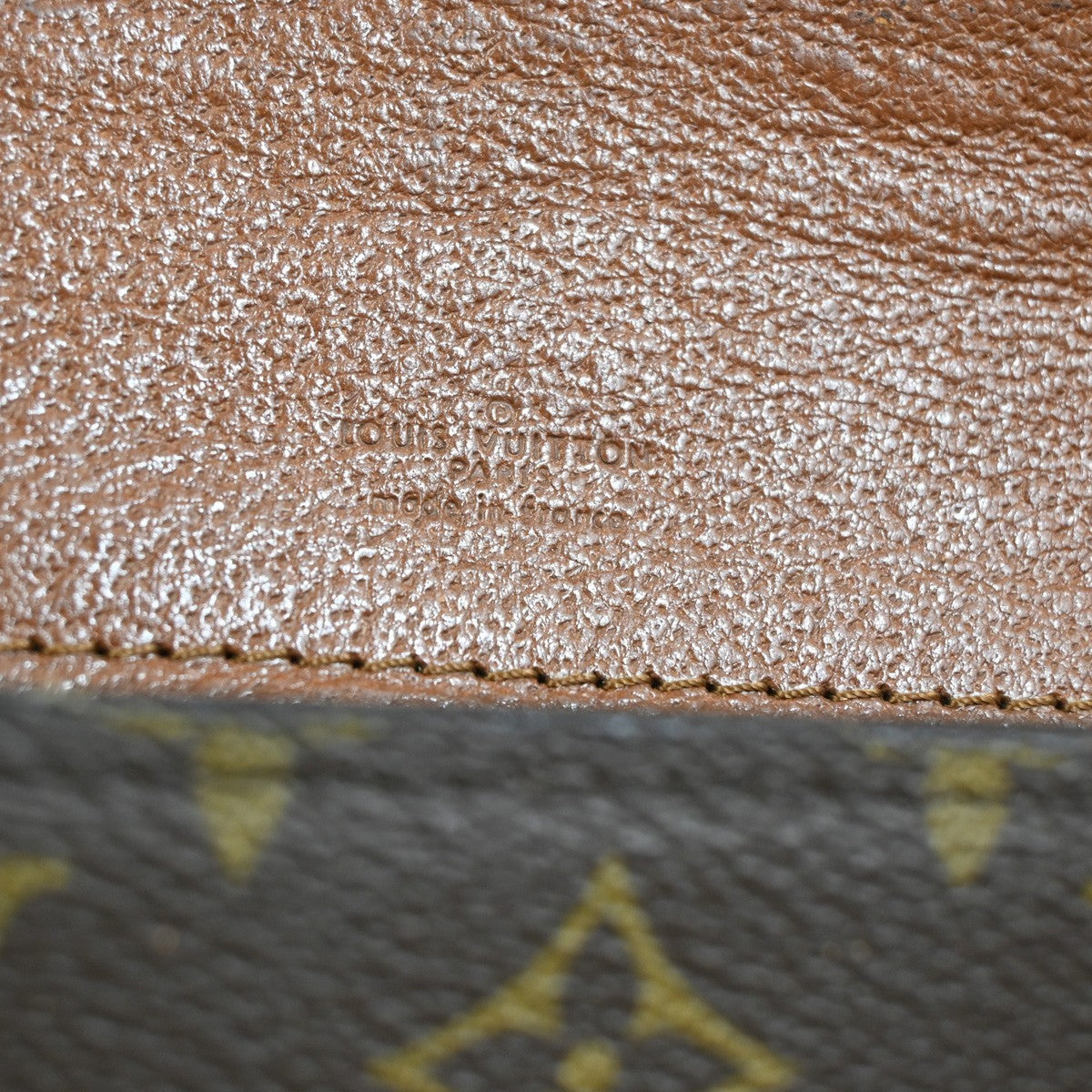 LOUIS VUITTON Chantilly PM Shoulder Bag Monogram Leather Brown M51234 65ZA166