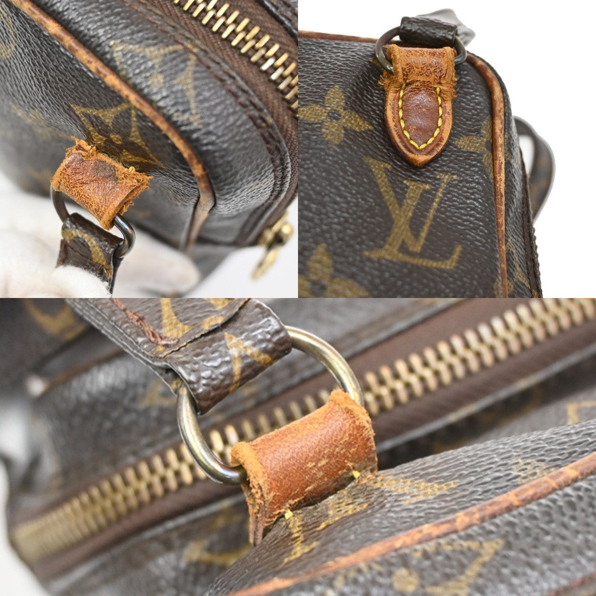 LOUIS VUITTON Mini Amazon Shoulder Bag Monogram Leather Brown M45238 62KP165