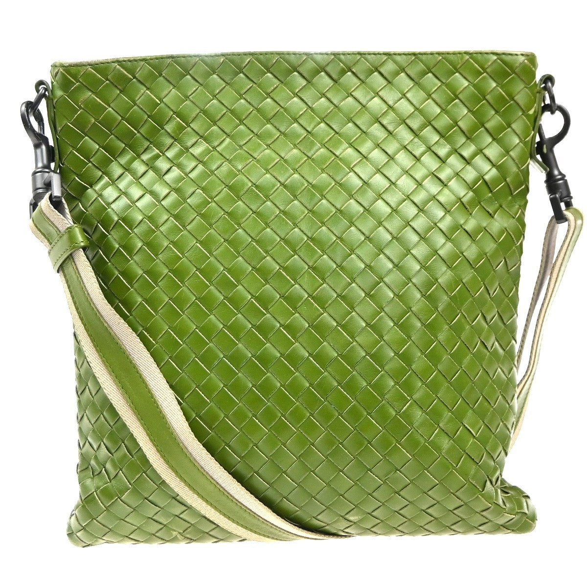 BOTTEGA VENETA Intrecciato Crossbody Shoulder Bag Leather Green Italy 16EG288