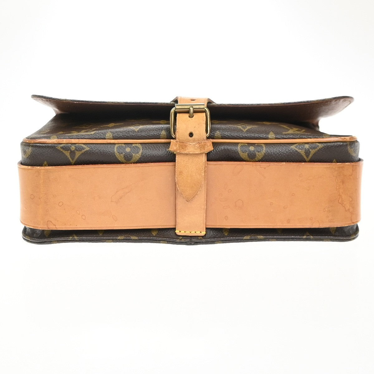 LOUIS VUITTON Cartouchiere GM Shoulder Bag Monogram Leather Brown M51252 88KC813