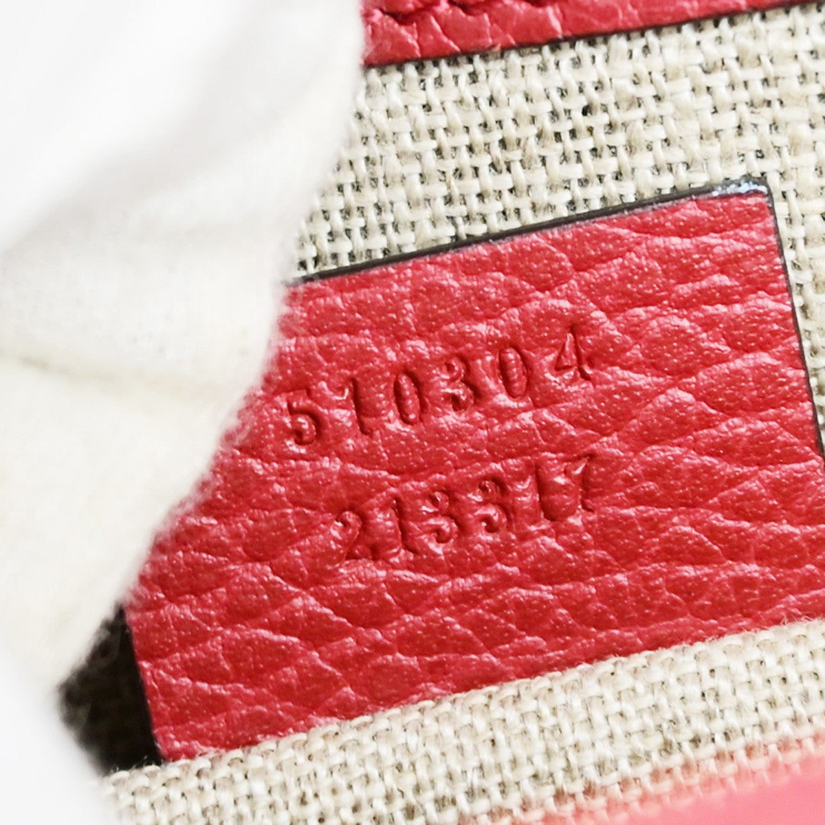 GUCCI Logo Interlocking G Chain Mini Shoulder Bag Leather Red GHW Italy 14YH072
