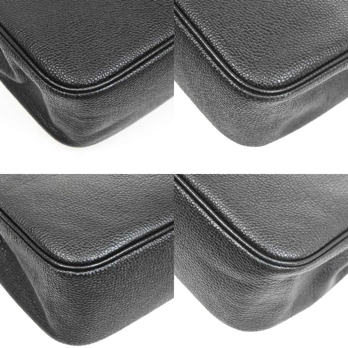 YVES SAINT LAURENT Logo YSL Flap Shoulder Crossbody Bag Leather Black 37MA149