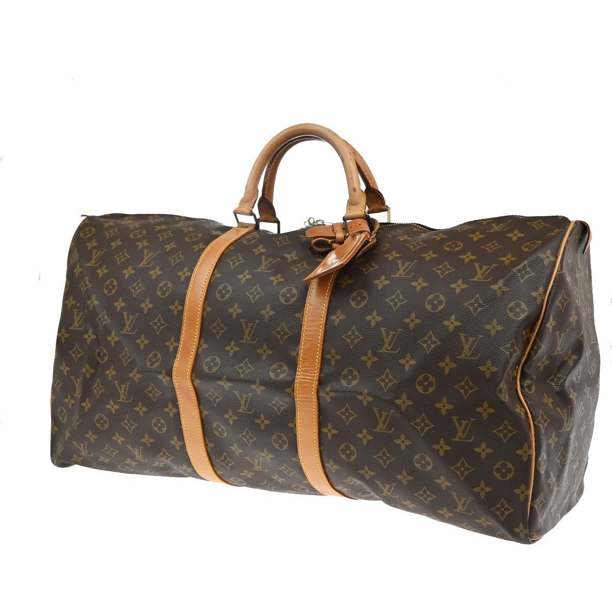 LOUIS VUITTON Keepall 60 Travel Hand Bag Monogram Leather Brown M41422 97CA434