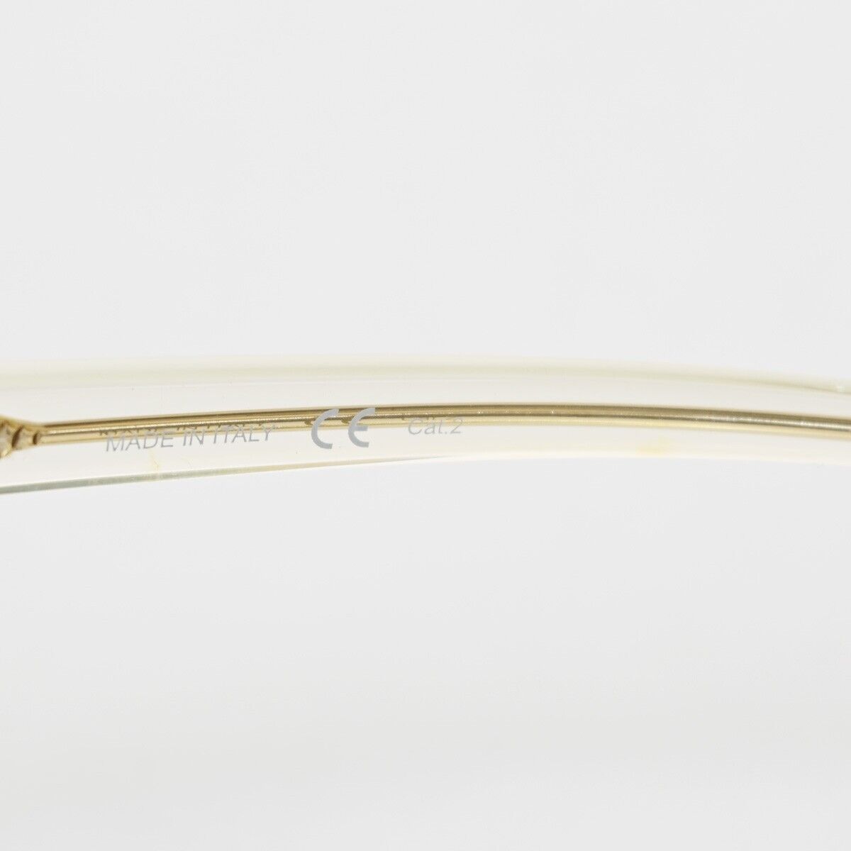BOTTEGA VENETA Logo Sunglasses BV1022SK Plastic Gold Italy 04KA245