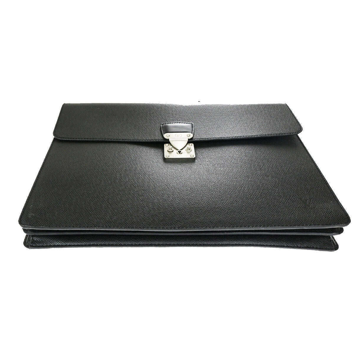 LOUIS VUITTON LV Moskova Briefcase Hand Bag Taiga Leather Black M30032 61YG584