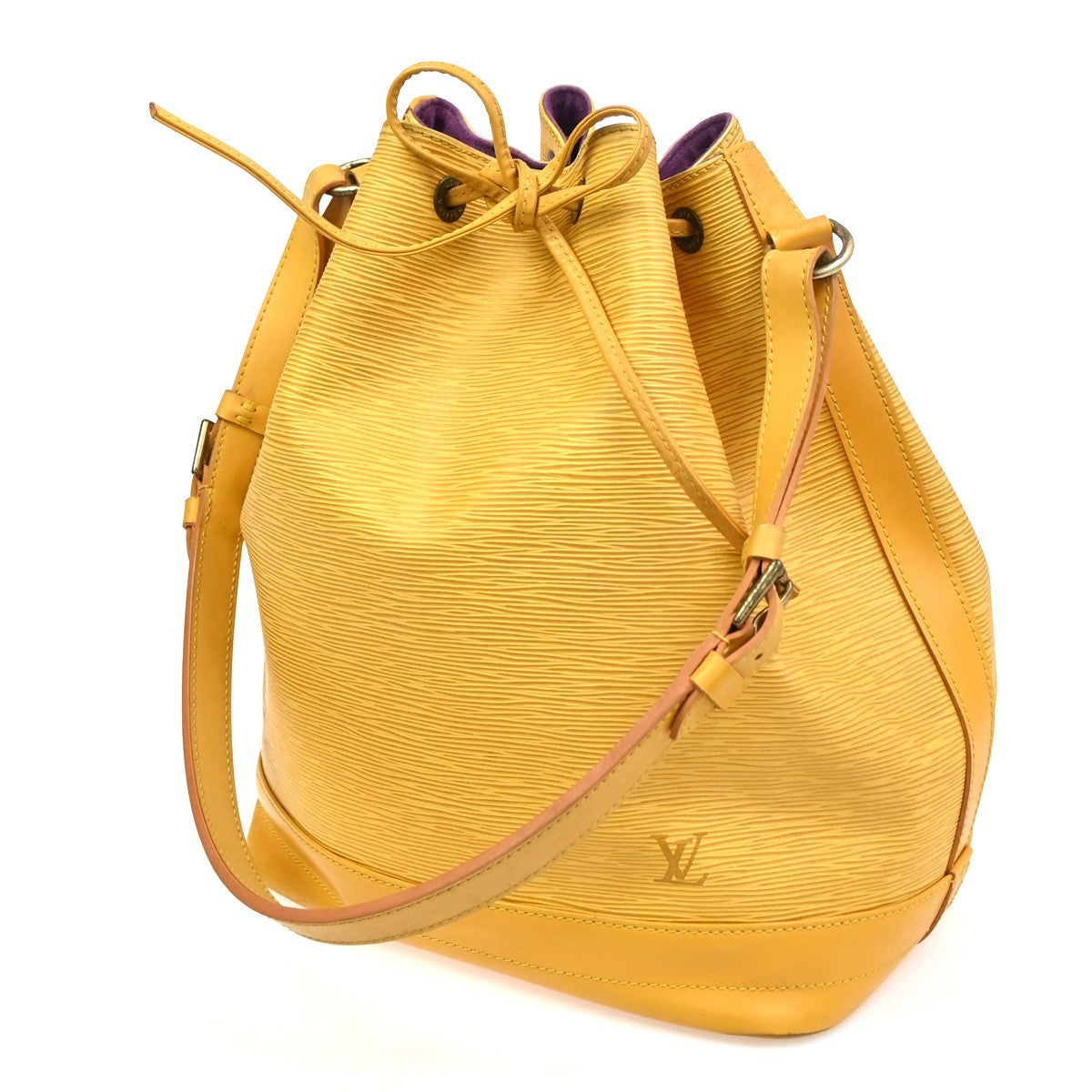 LOUIS VUITTON Noe GM Drawstring Shoulder Bag Epi Leather Yellow M44009 35TA575