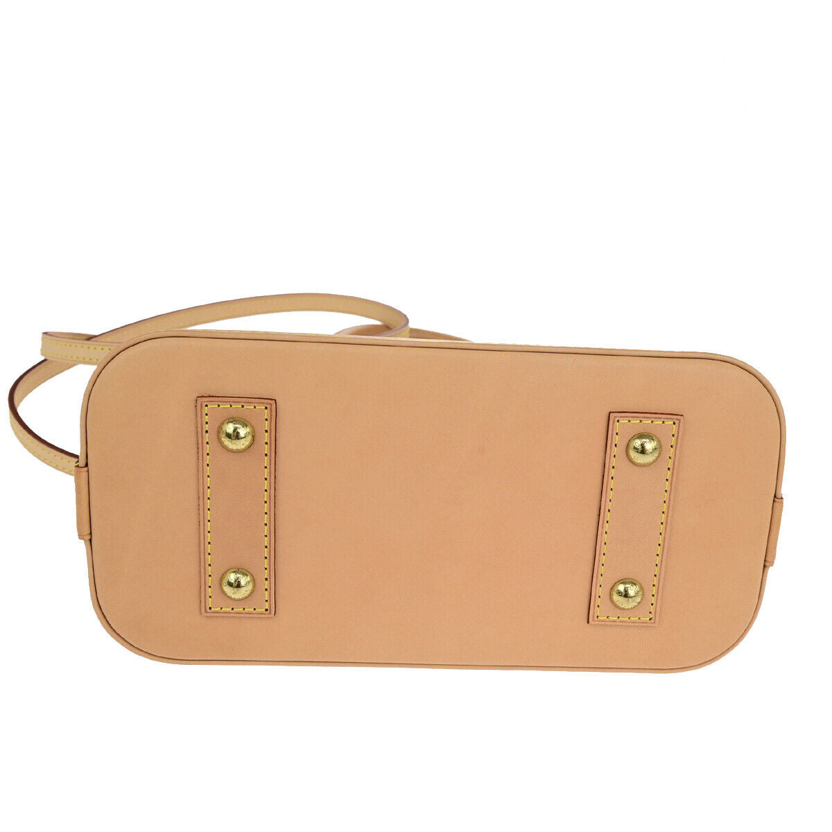 LOUIS VUITTON Alma BB 2Way Hand Bag Monogram Leather Brown Gold M53152 690RF198