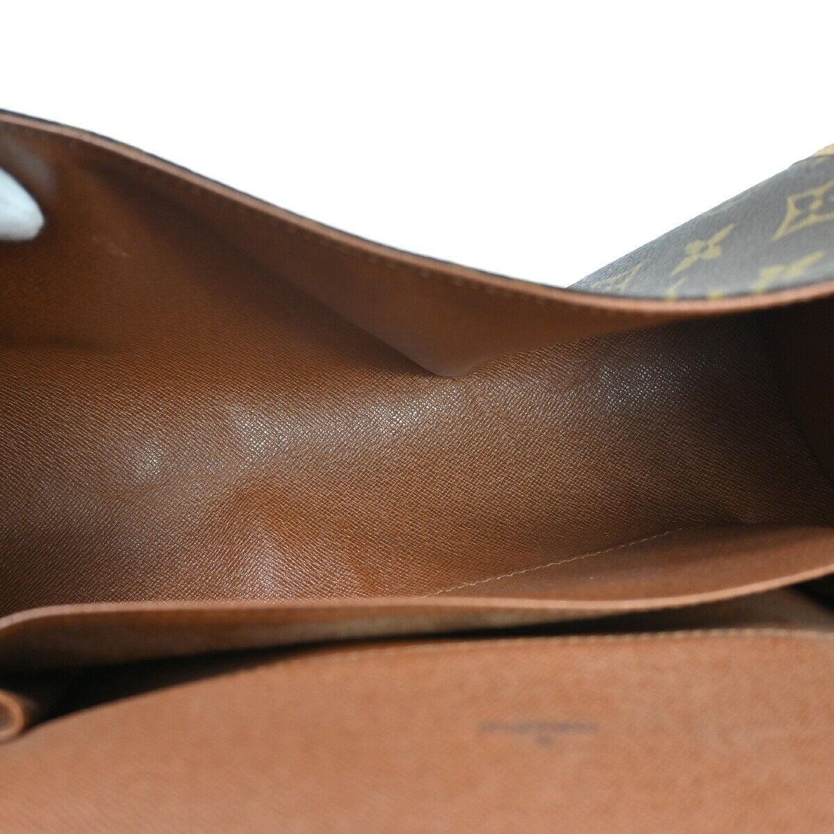 LOUIS VUITTON Logo Marne Shoulder Bag Monogram Leather Brown M51369 85YE213