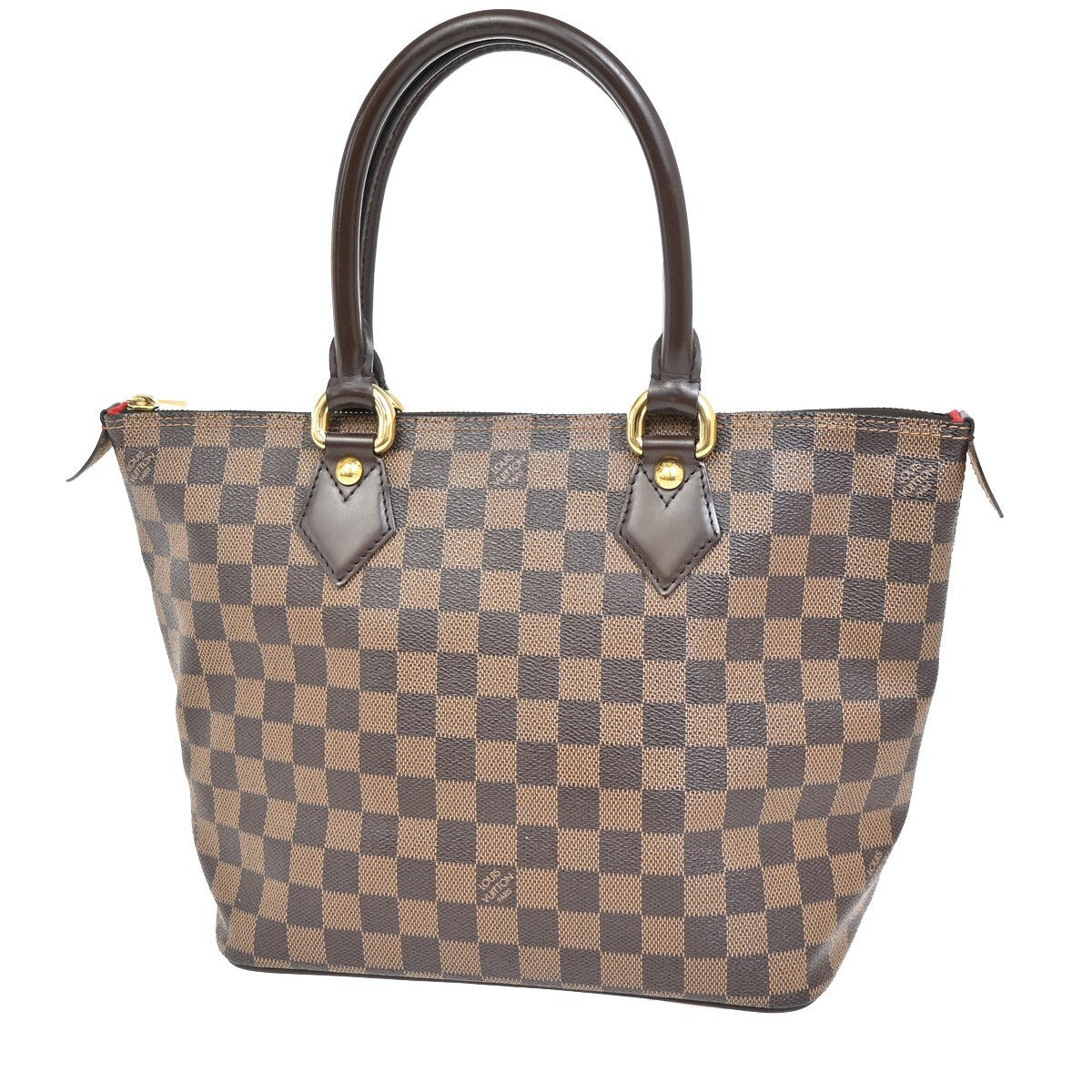 LOUIS VUITTON Saleya PM Hand Bag Damier Ebene Leather Brown N51183 95EE253
