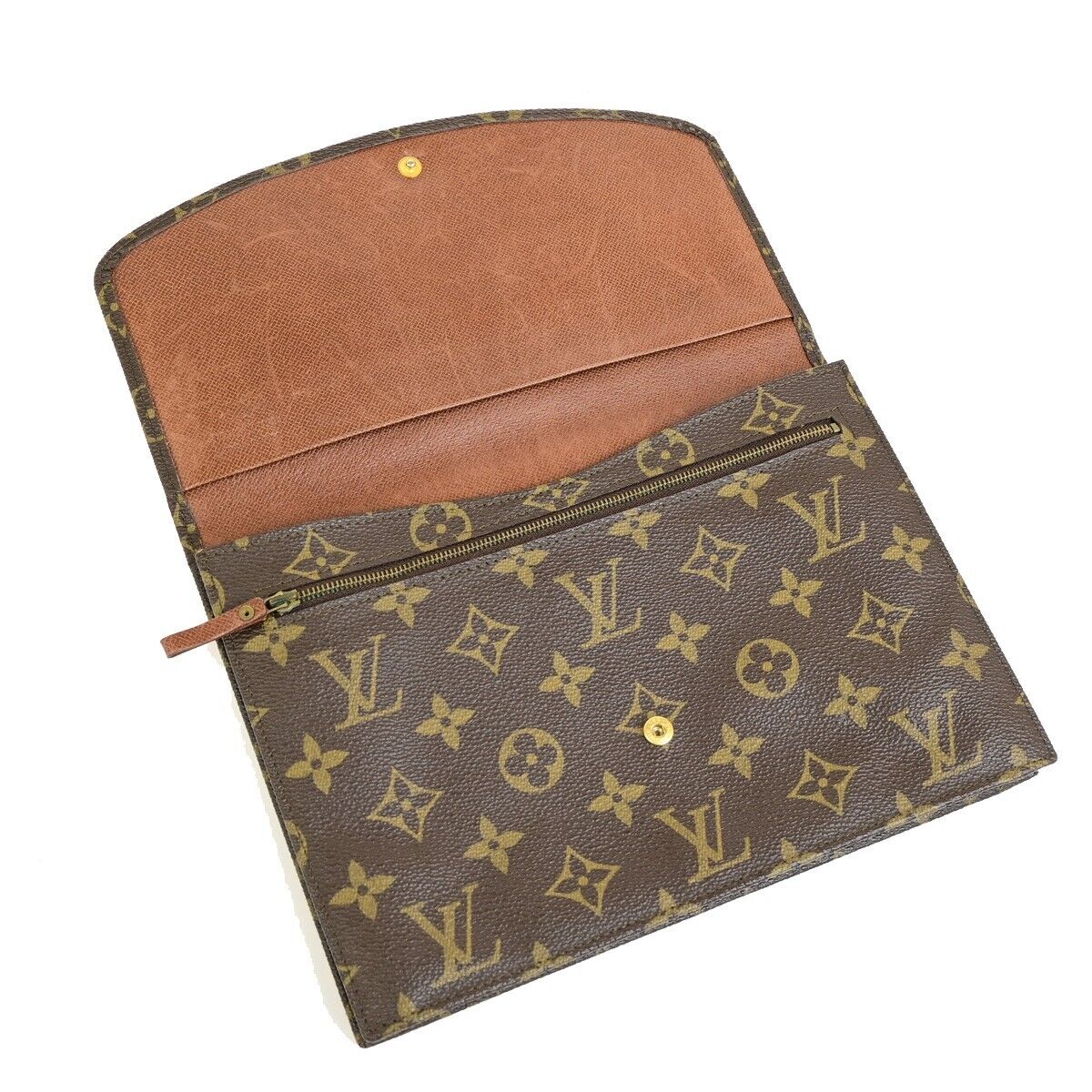 LOUIS VUITTON Pochette Rabat 23 Clutch Hand Bag Monogram Leather M51931 69FB422