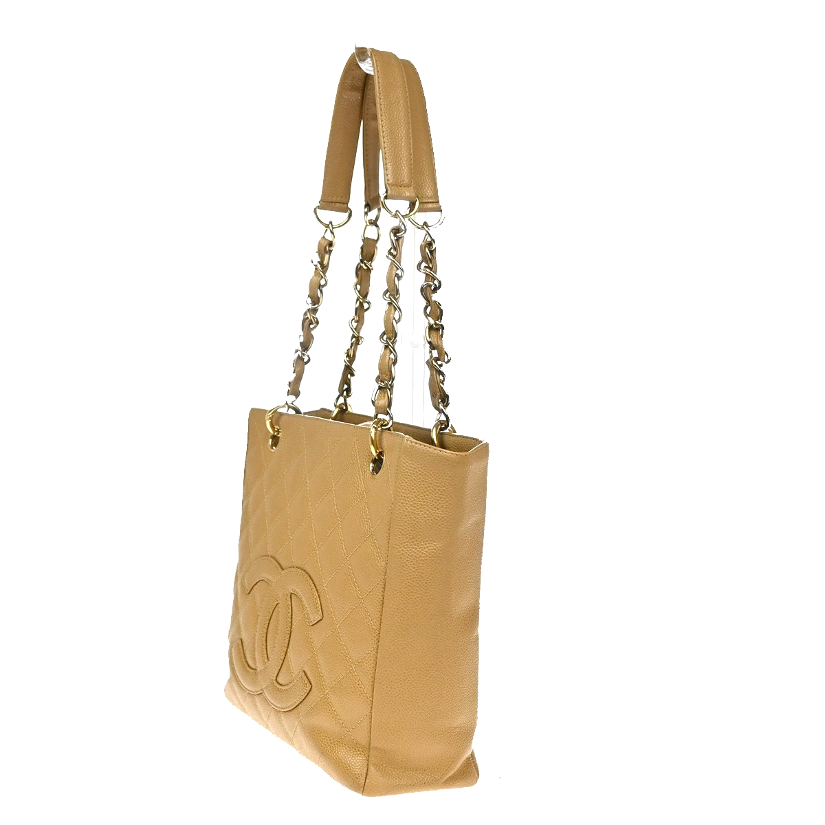 CHANEL CC Matelasse PST Chain Shoulder Bag Grained Calfskin Leather BE 320RQ056