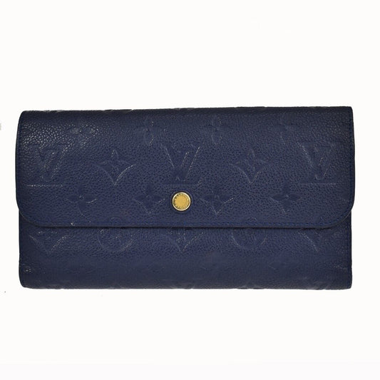 LOUIS VUITTON PorteFeuille Virtuose Wallet Empreinte Leather Blue M60586 36SH083