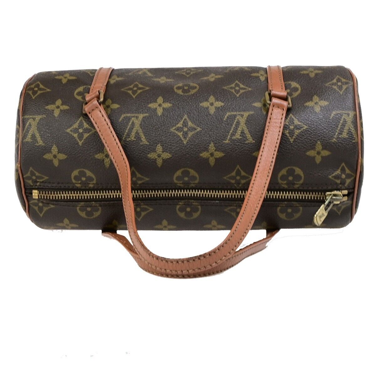 LOUIS VUITTON PAPILLON 26 Hand Bag Monogram Leather Brown France M51366 34ED046