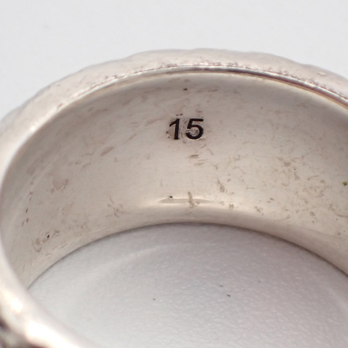 GUCCI GG Logo Tiger Head Ring Silver 925 Size JP 15/ US 7.5 Italy 63RL804