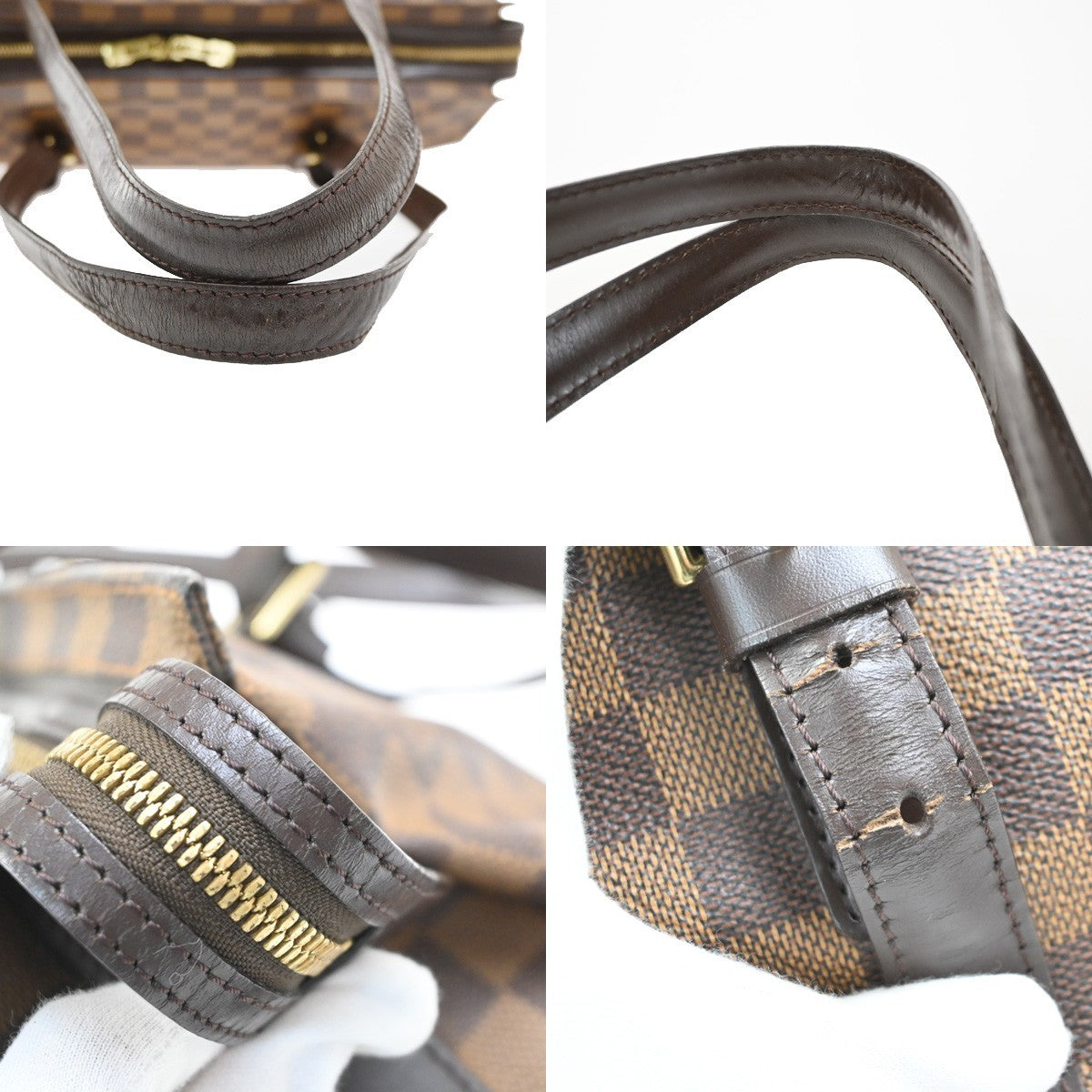 LOUIS VUITTON Chelsea Shoulder Tote Bag Damier Ebene Leather BN N51119 77MA601