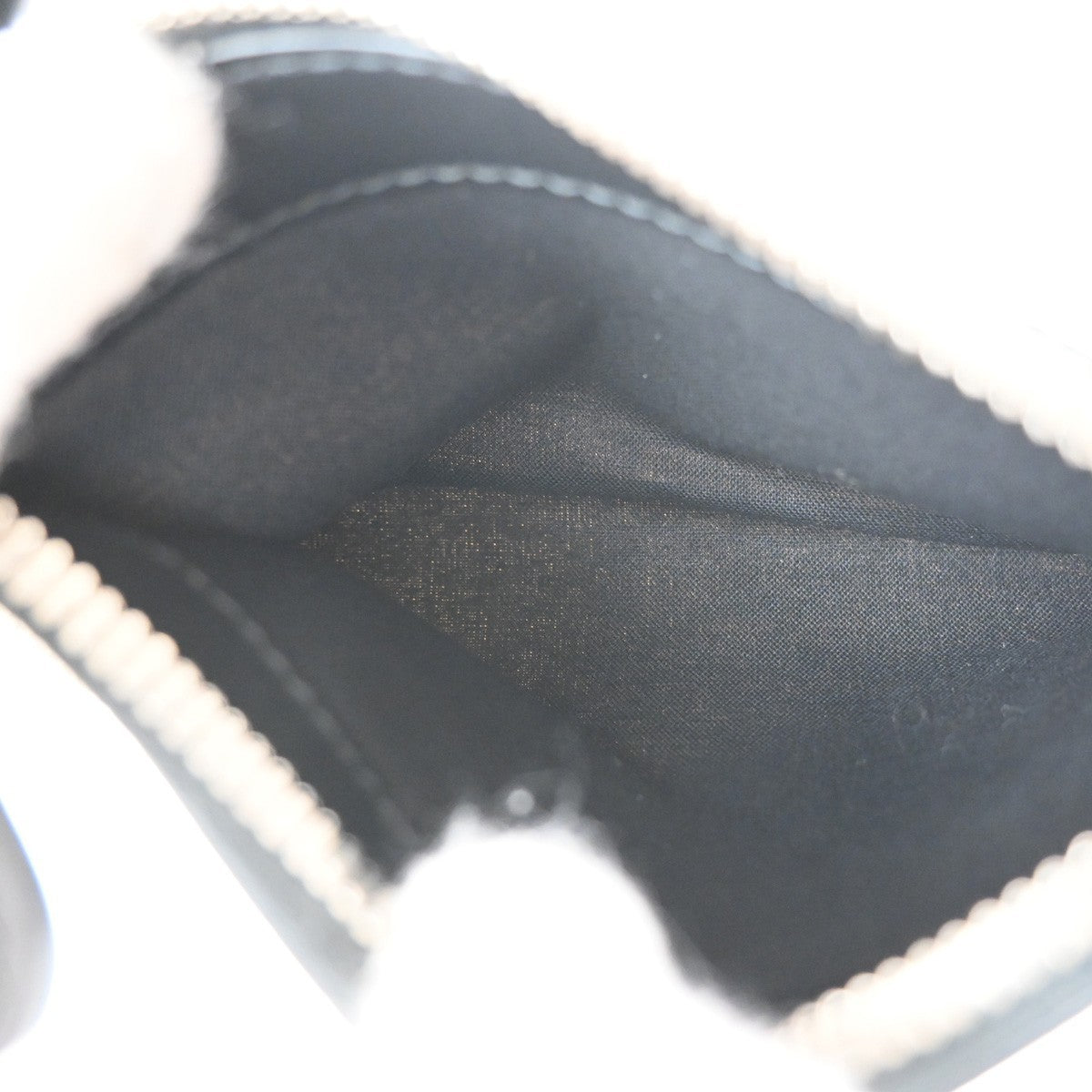 BALENCIAGA LOGO Navy Cabas XS Hand Bag Canvas Leather White Black 70TA232