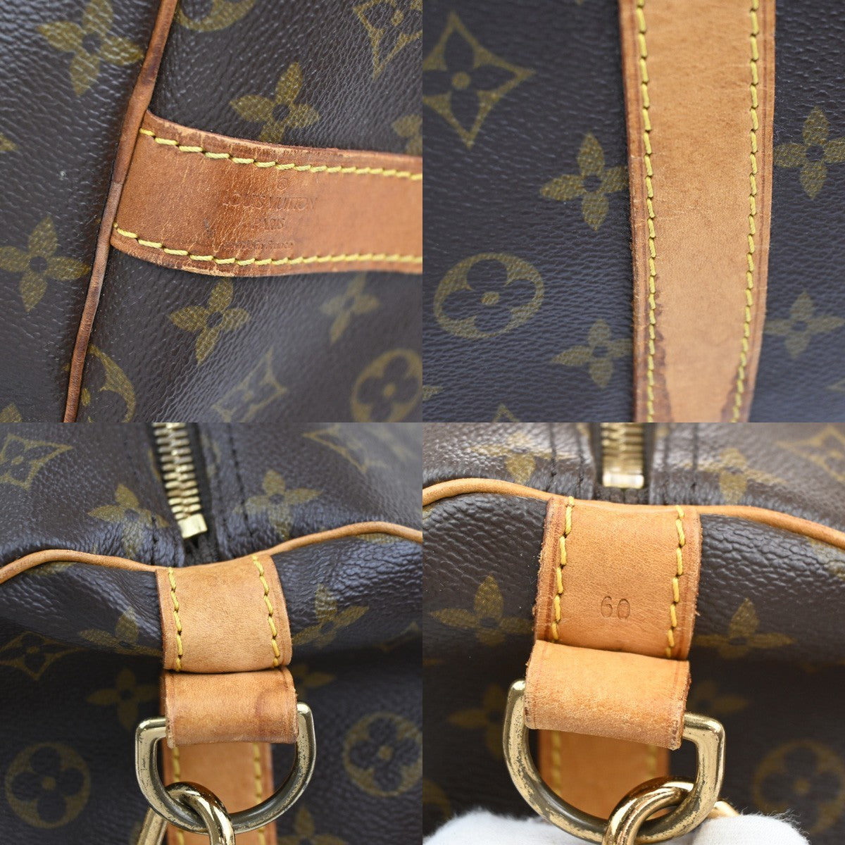 LOUIS VUITTON Keepall Bandouliere 60 2Way Hand Bag Monogram Brown M41412 10TA652