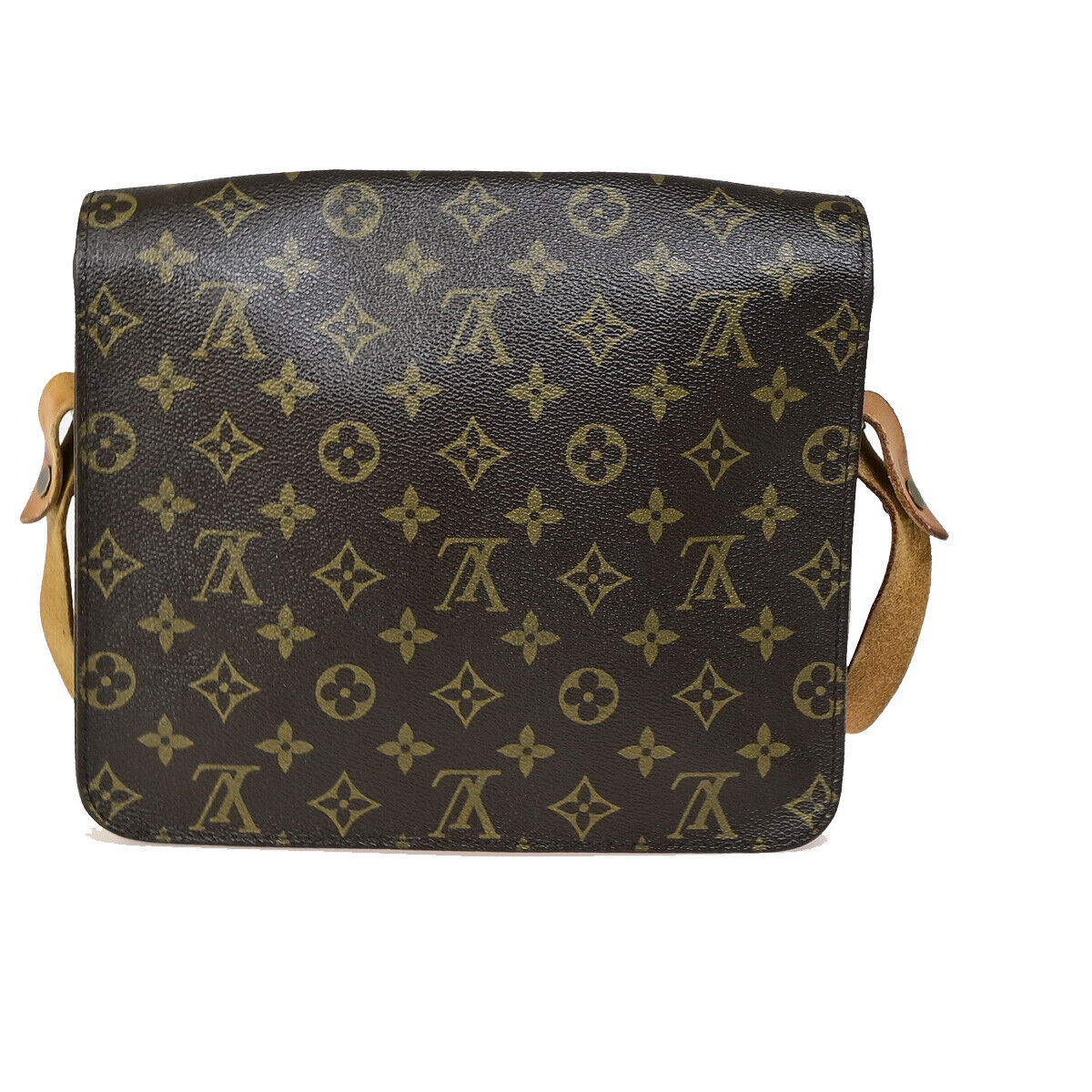 LOUIS VUITTON Cartouchiere GM Shoulder Bag Monogram Leather Brown M51252 65YG465