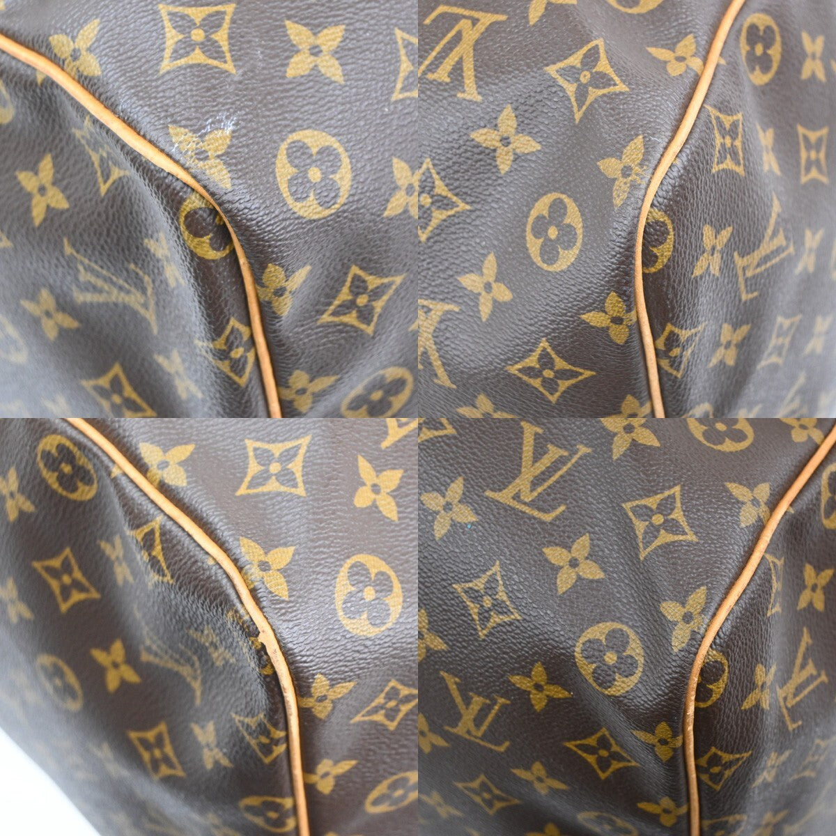 LOUIS VUITTON Keepall 60 Travel Hand Bag Monogram Leather Brown M41422 73EE235