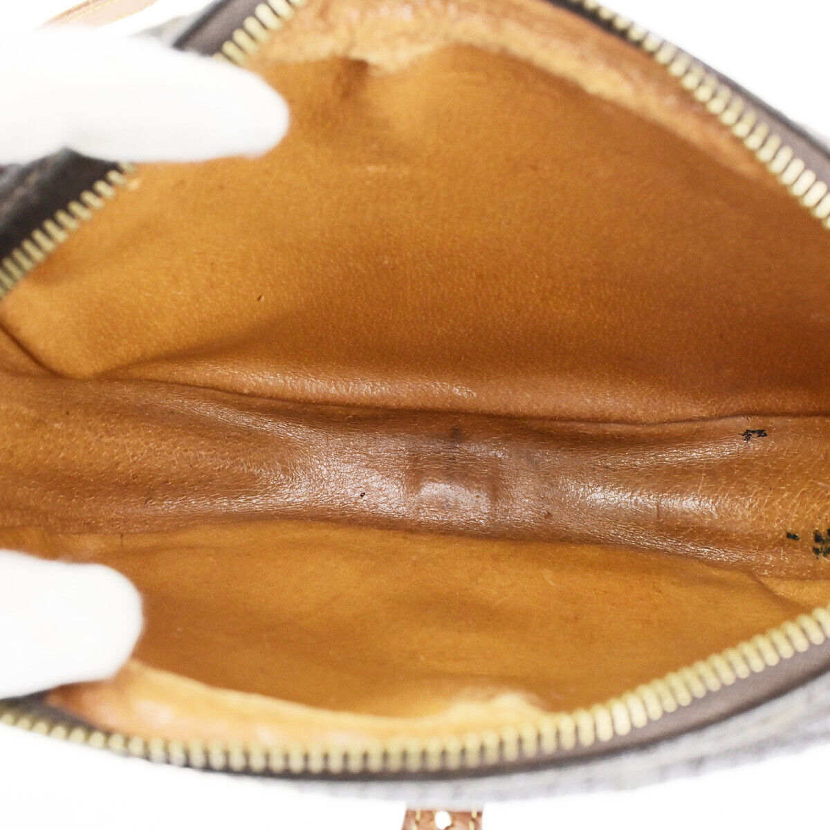 LOUIS VUITTON Jeune Fille PM Shoulder Bag Monogram Leather Brown M51227 67SJ522