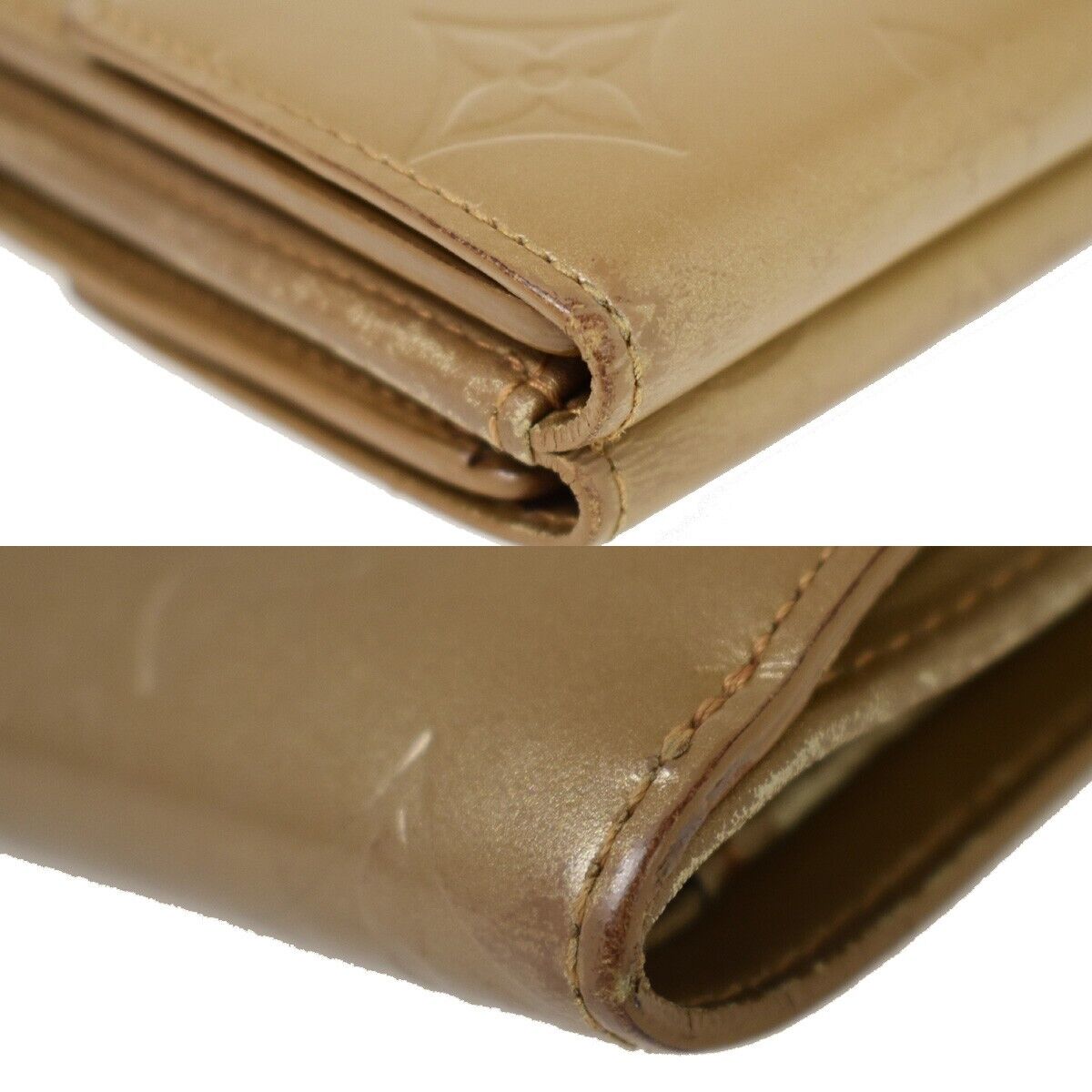 LOUIS VUITTON 2 Set Bifold Trifold Long Wallet Monogram Mat Leather BN 66YD247