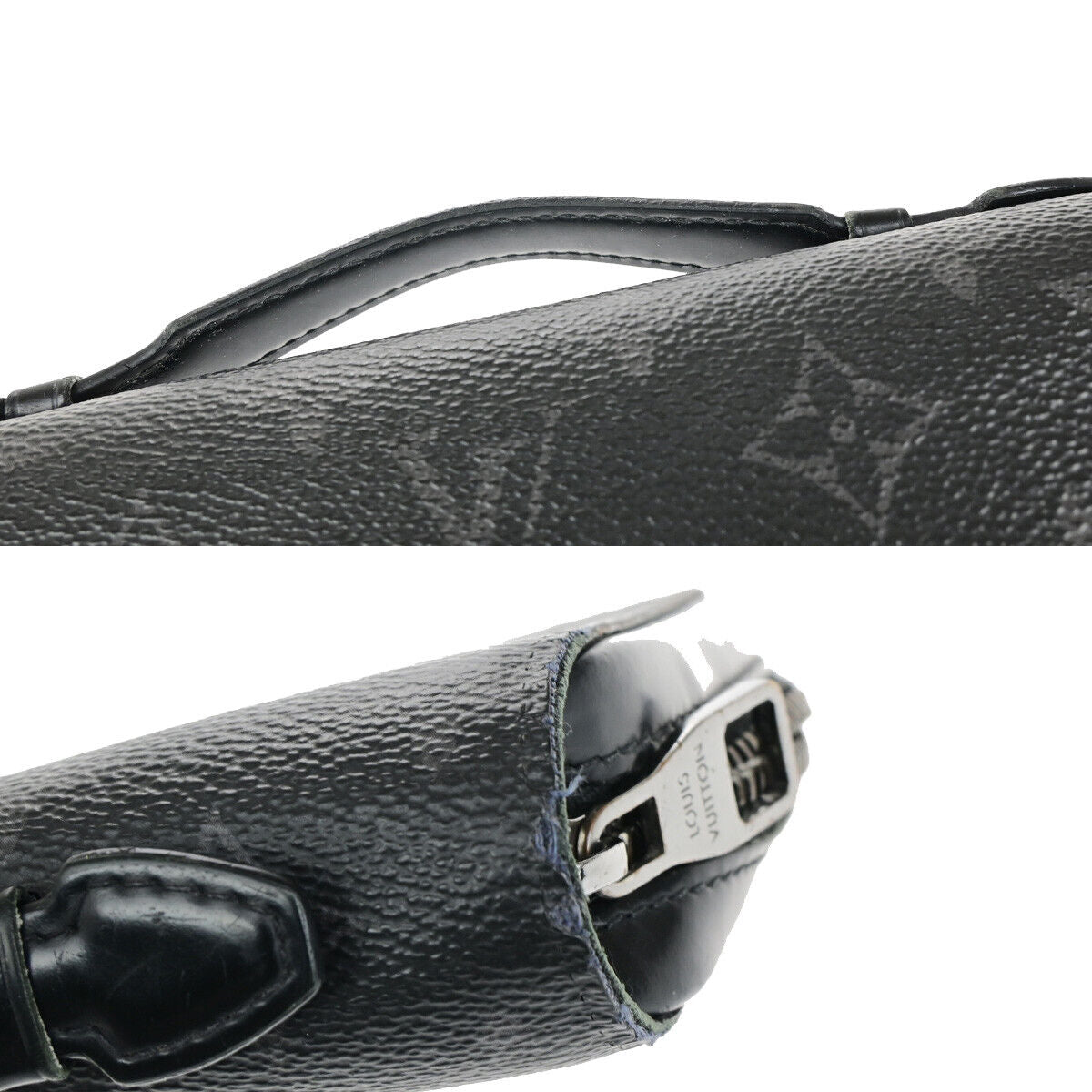 LOUIS VUITTON Zippy XL Long Travel Wallet Monogram Eclipse BK M61698 62YG561